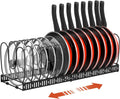 Pot Lid Organizer/Storage Rack, Black